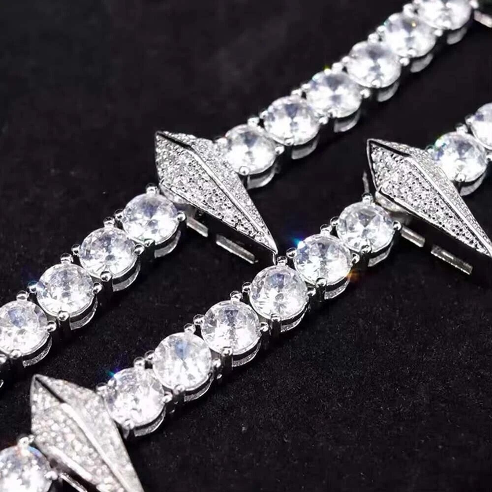 5mm 925S & VVS Moissanite Fight Tooth and Claw Tennis Chain