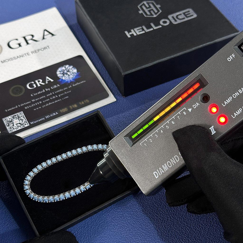 3mm 925S & VVS Moissanite Tennis Bracelet - Champagne/Sapphire/Blue-Green/Emerald/White 3mm 925S & VVS Moissanite Tennis Bracelet - Champagne/Sapphire/Blue-Green/Emerald/White