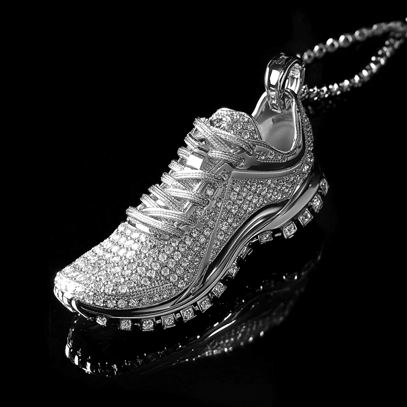 Micro Paved Sports Running Shoes Pendant