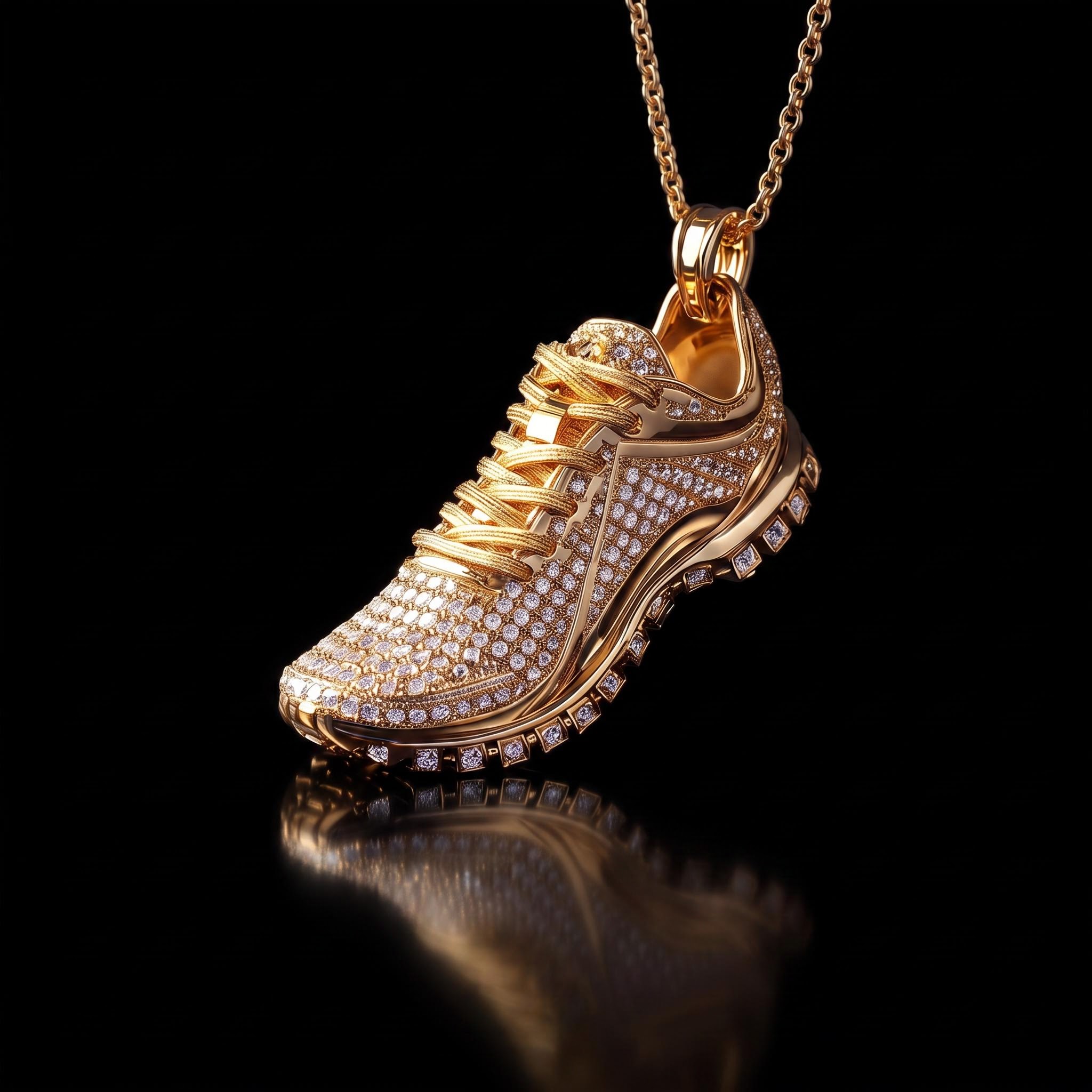 Micro Paved Sports Running Shoes Pendant