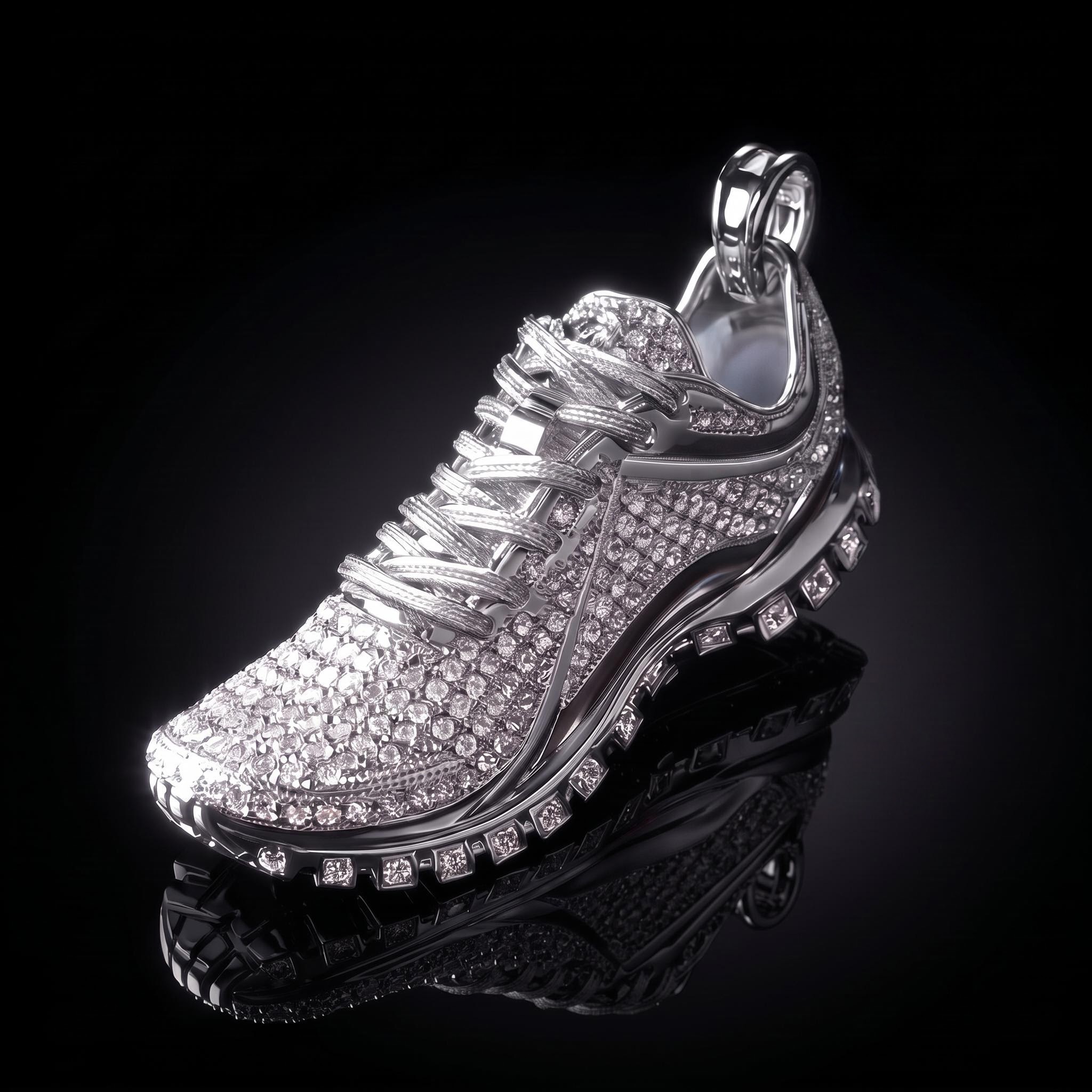 Micro Paved Sports Running Shoes Pendant