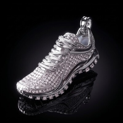 Micro Paved Sports Running Shoes Pendant