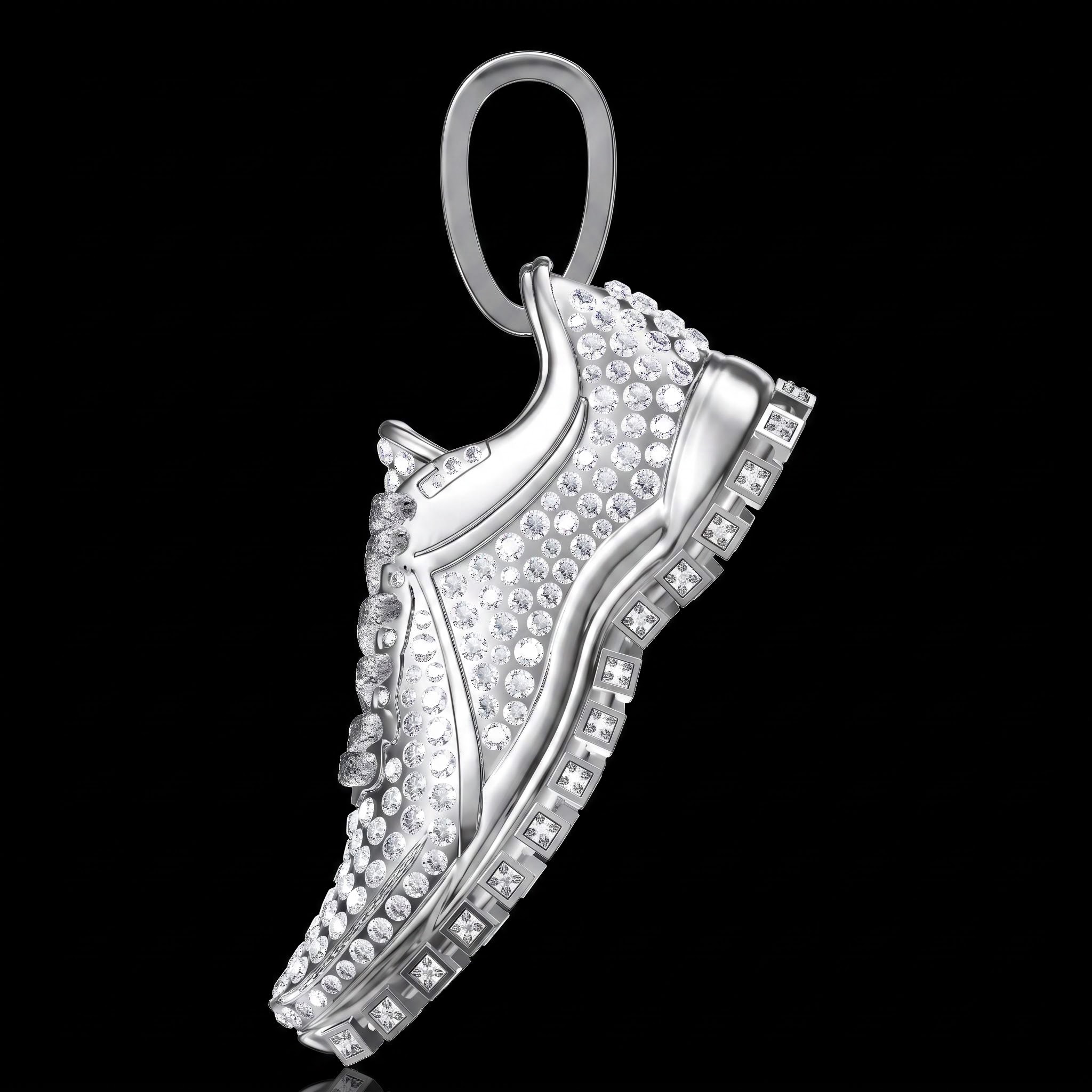 Micro Paved Sports Running Shoes Pendant