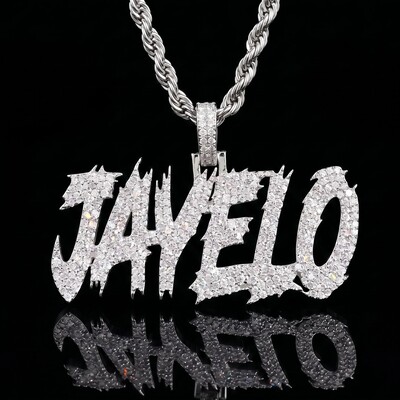 Iced Custom Halloween Name/Letters Pendant Iced Custom Halloween Name/Letters Pendant