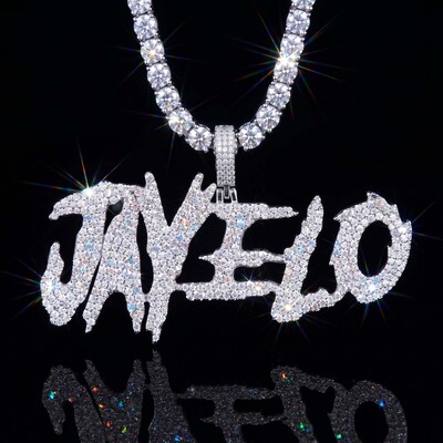 Iced Custom Halloween Name/Letters Pendant