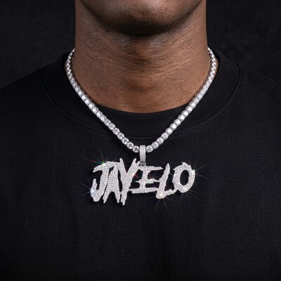 Iced Custom Halloween Name/Letters Pendant