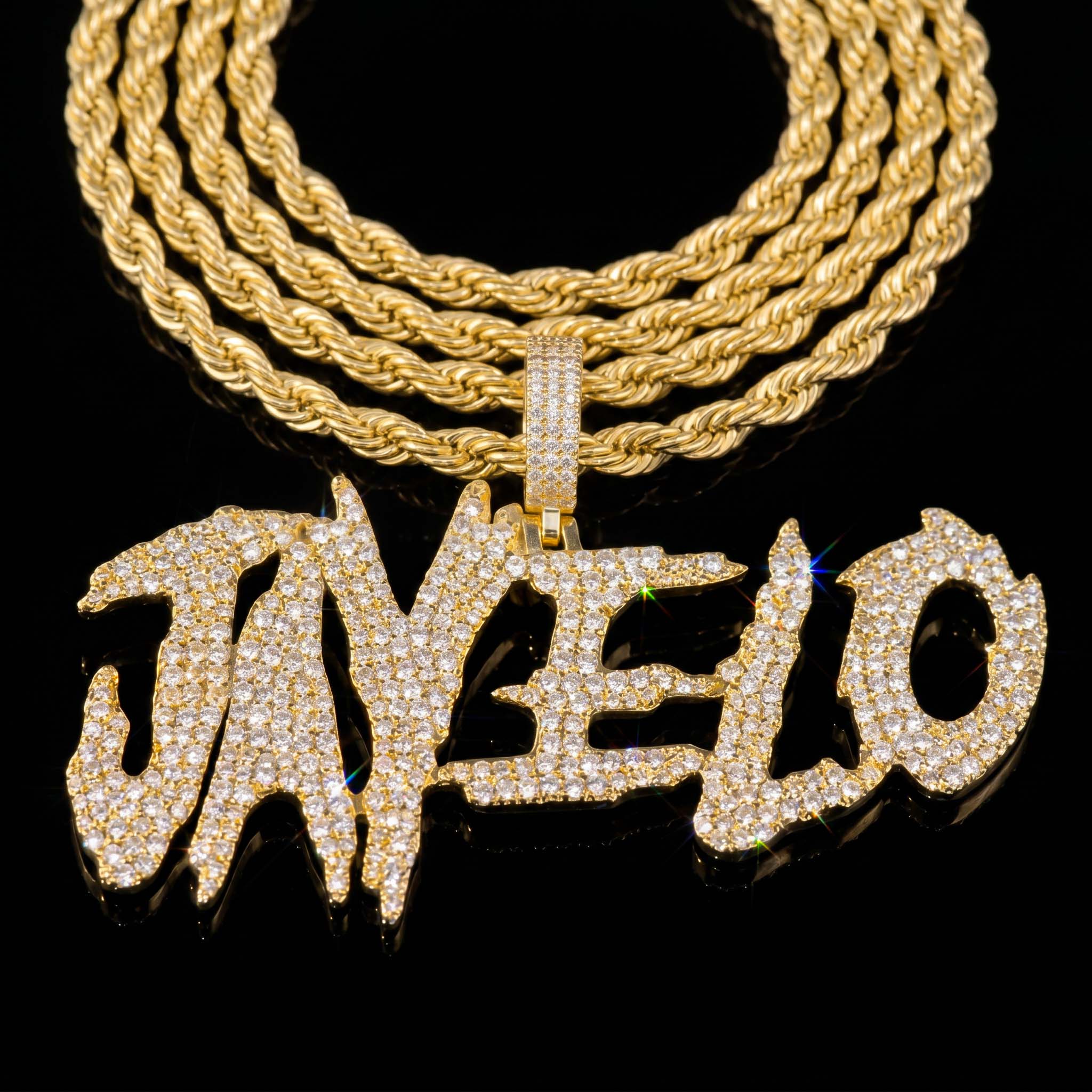 Iced Custom Halloween Name/Letters Pendant