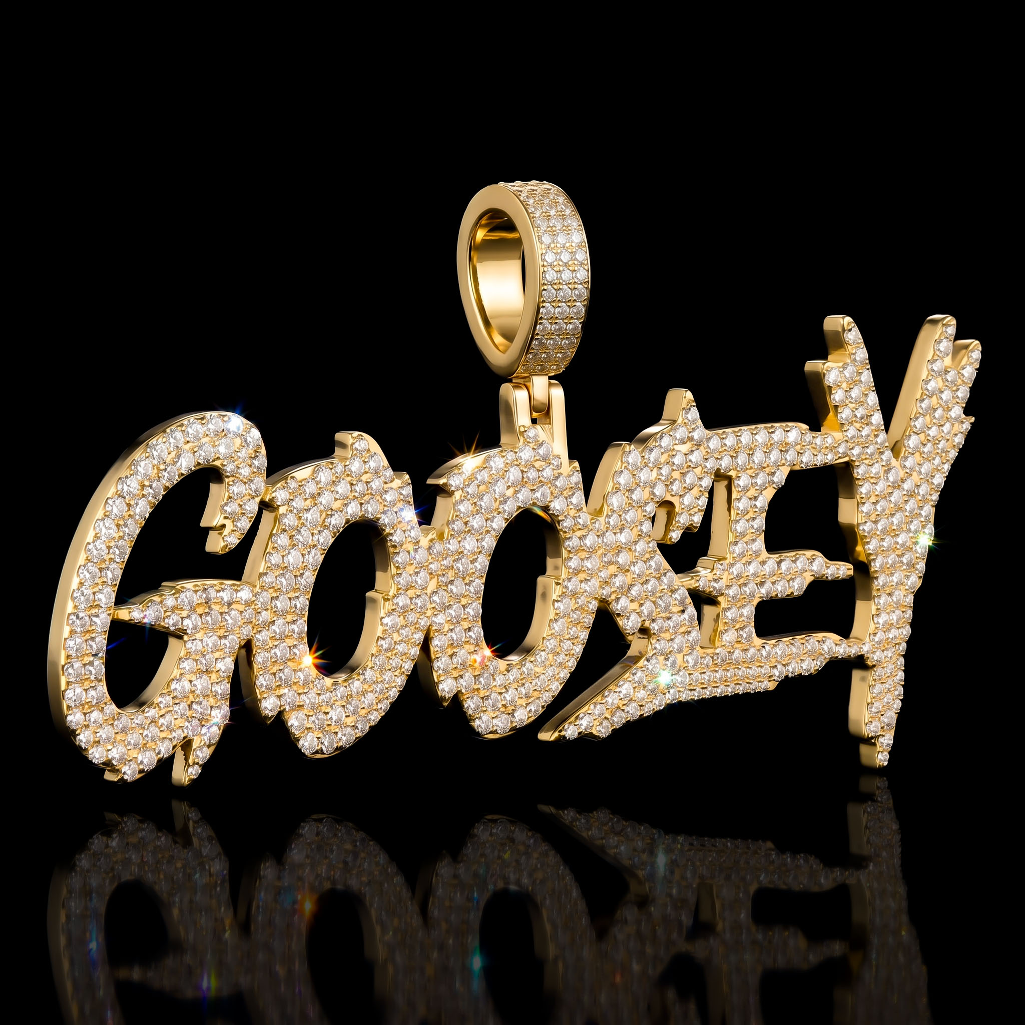 Iced Custom Halloween Name/Letters Pendant