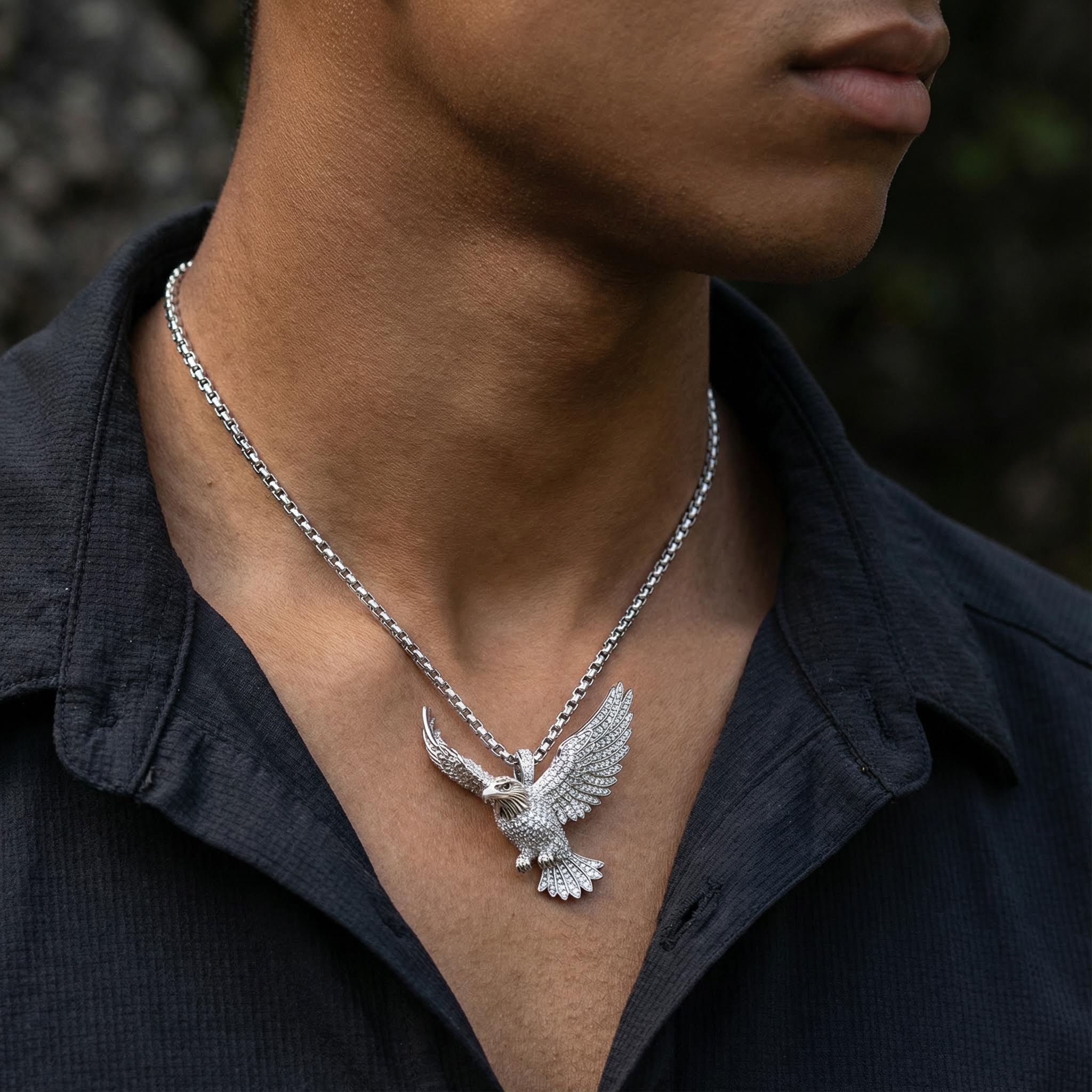 Iced Flying Eagle Pendant Iced Flying Eagle Pendant