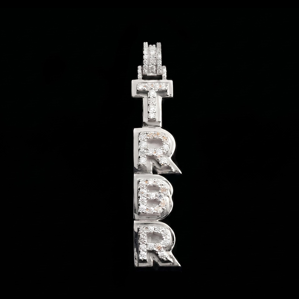 Two-layer Vertical Customized Letters Pendant Two-layer Vertical Customized Letters Pendant