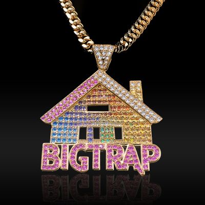 Multi-color "BIGTRAP" House Pendant