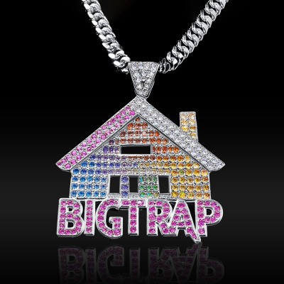 Multi-color "BIGTRAP" House Pendant