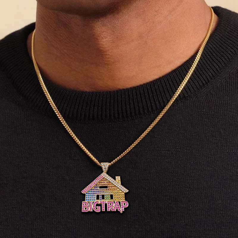 Multi-color "BIGTRAP" House Pendant