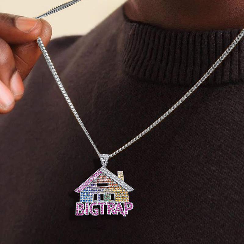 Multi-color "BIGTRAP" House Pendant