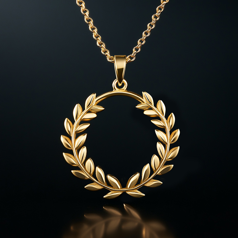 Symbol of Triumph Laurel Wreath Pendant