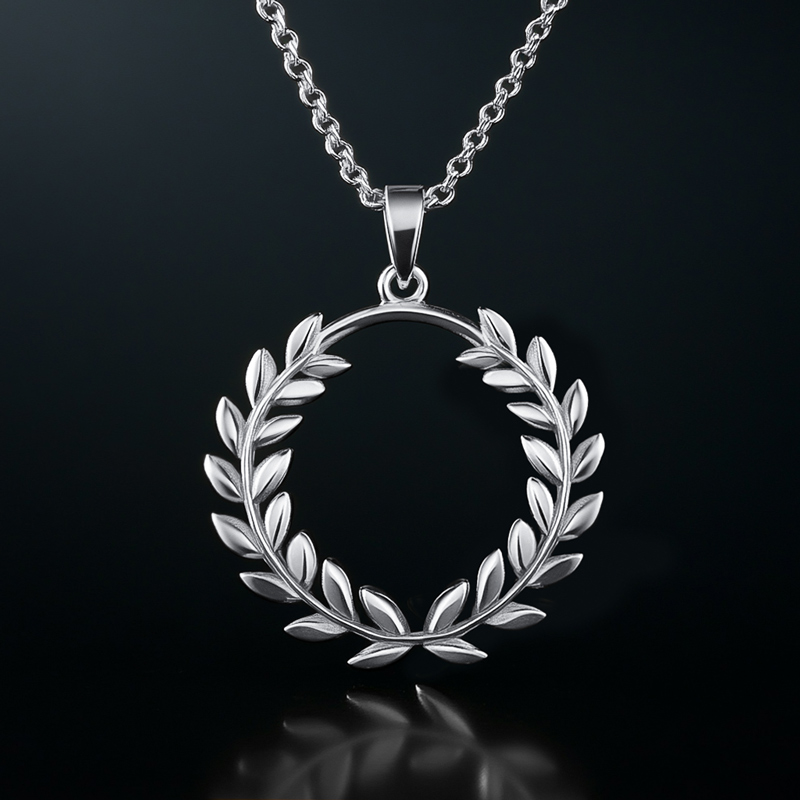 Symbol of Triumph Laurel Wreath Pendant