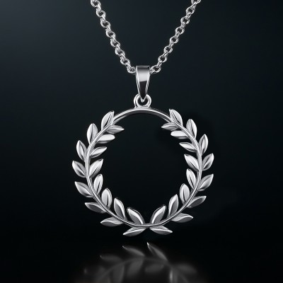 Symbol of Triumph Laurel Wreath Pendant