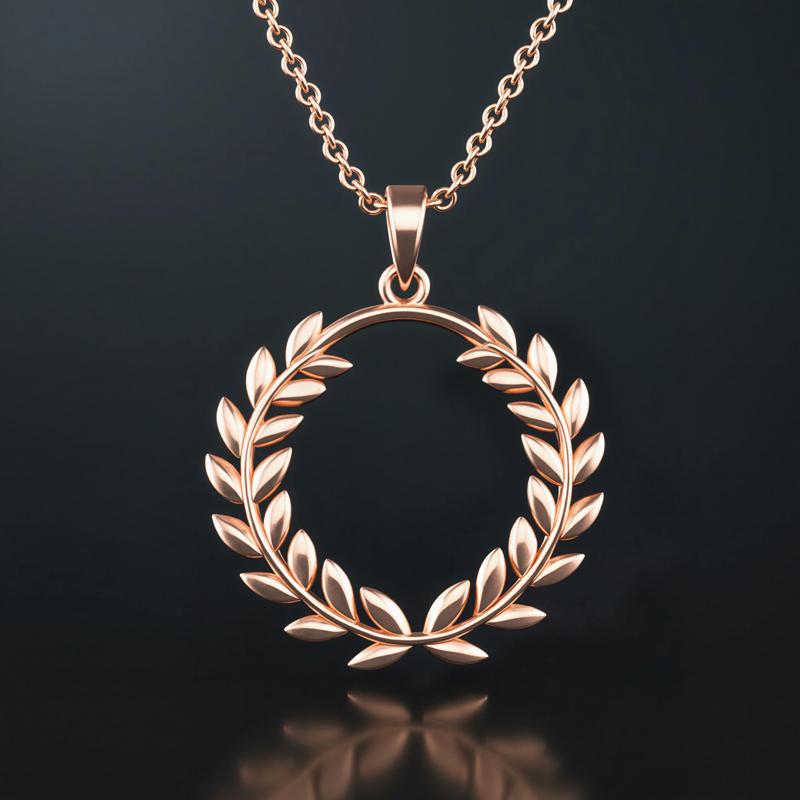 Symbol of Triumph Laurel Wreath Pendant
