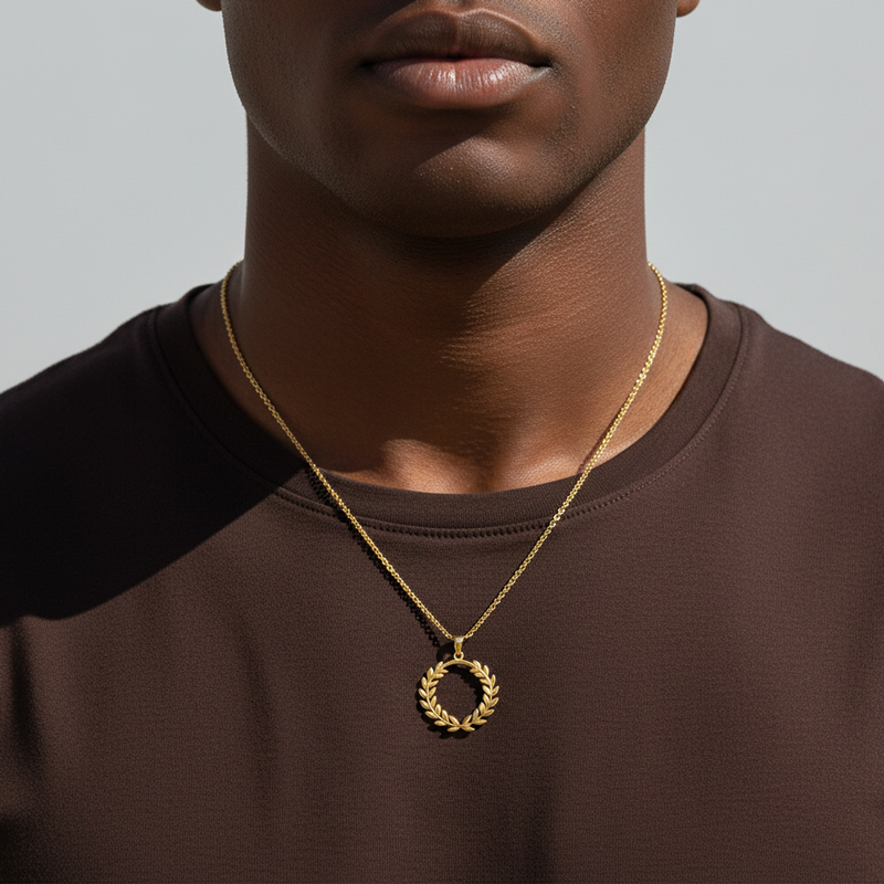 Symbol of Triumph Laurel Wreath Pendant