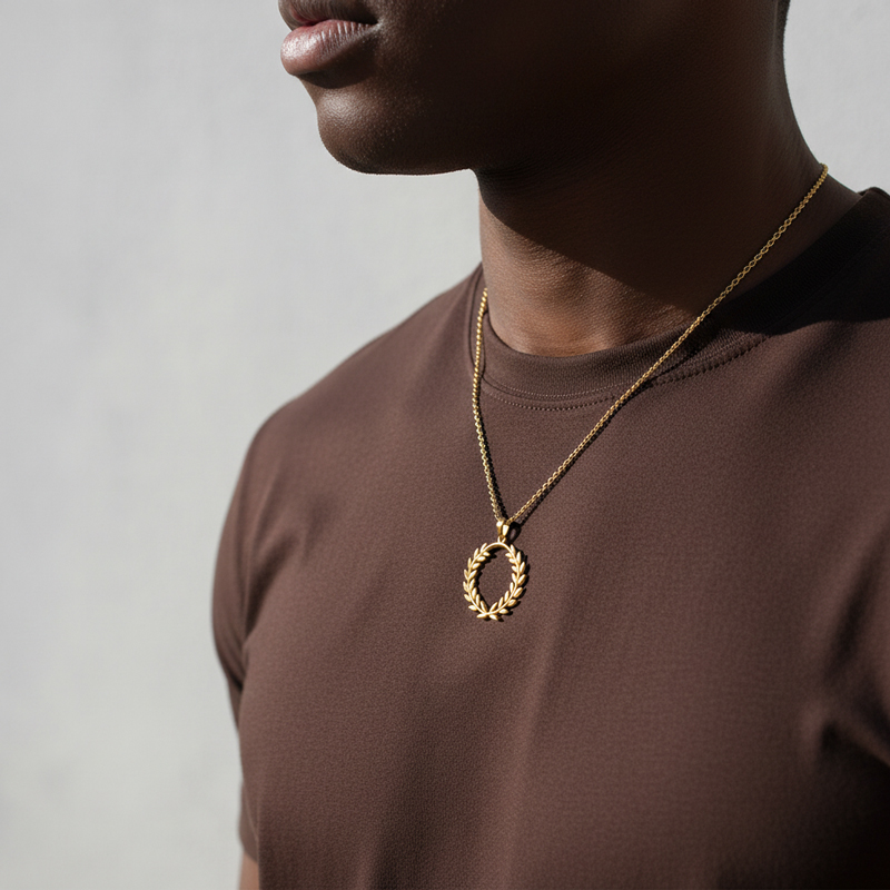 Symbol of Triumph Laurel Wreath Pendant