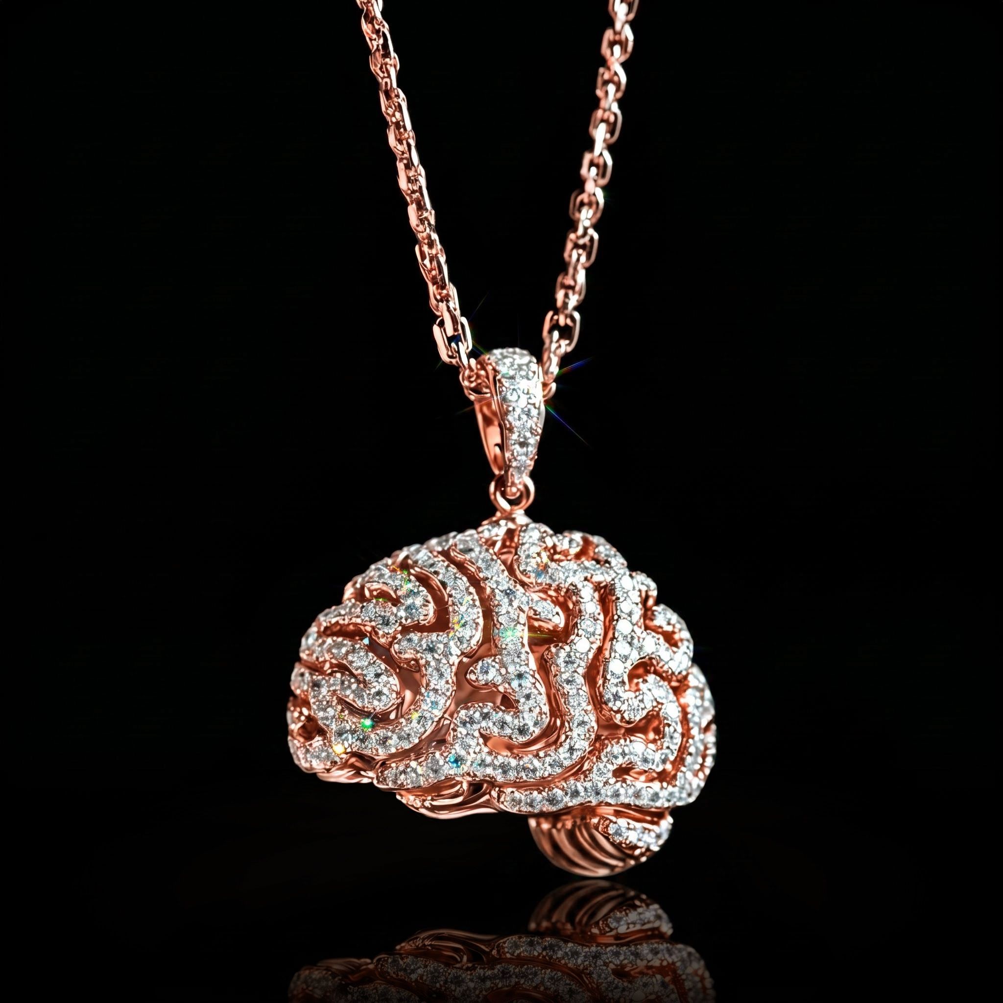 Micro Pave Brain Pendant Micro Pave Brain Pendant
