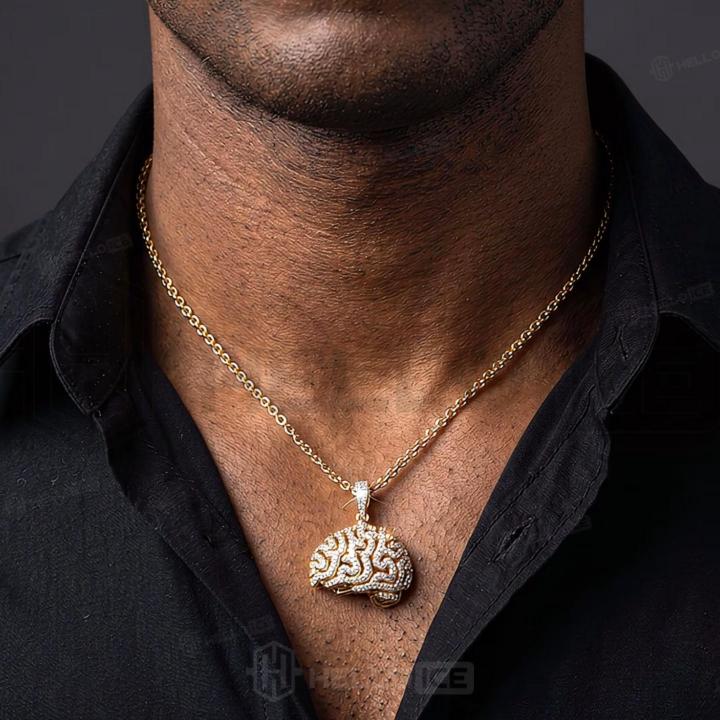 Micro Pave Brain Pendant Micro Pave Brain Pendant