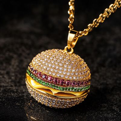 Iced Burger Pendant