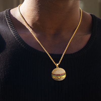 Iced Burger Pendant