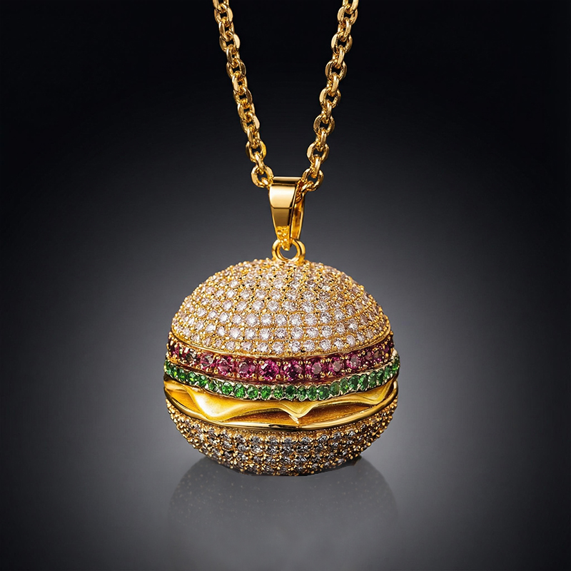 Iced Burger Pendant