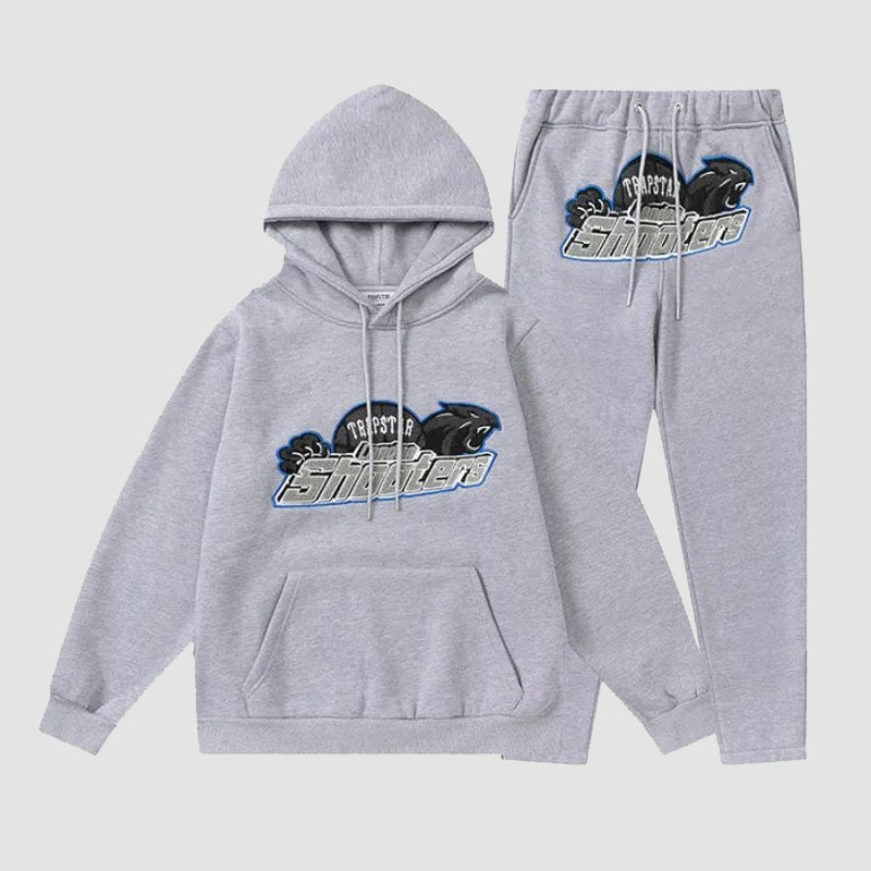 Alphabet Tiger Print Hoodie Jogger Set