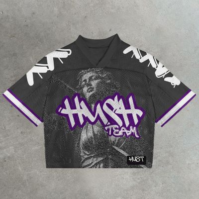 Gothic Vintage Graffiti Mesh Jersey