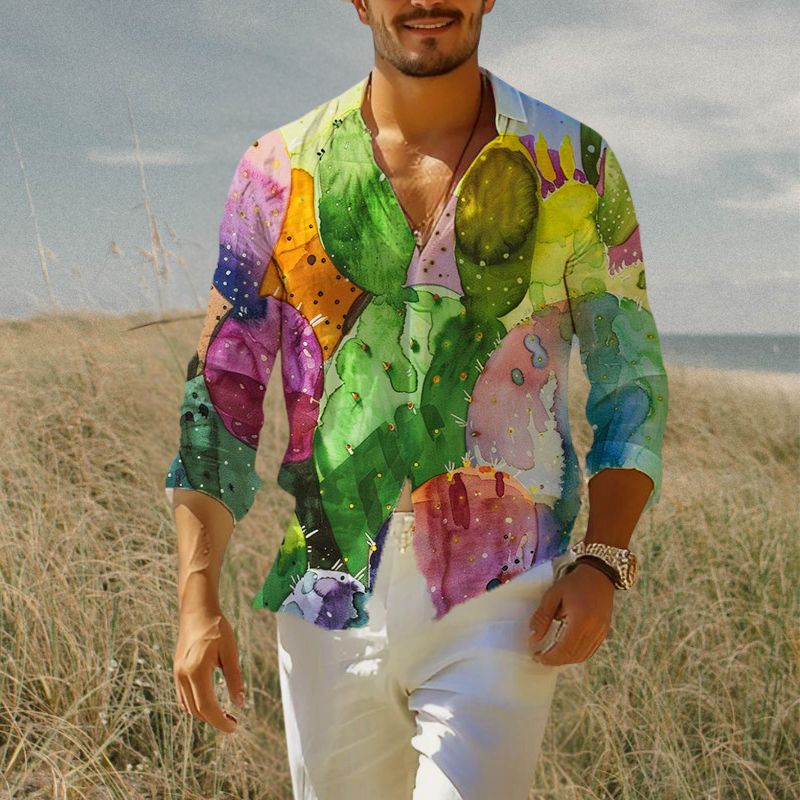 Men's Hawaiian Print Resort Shirt