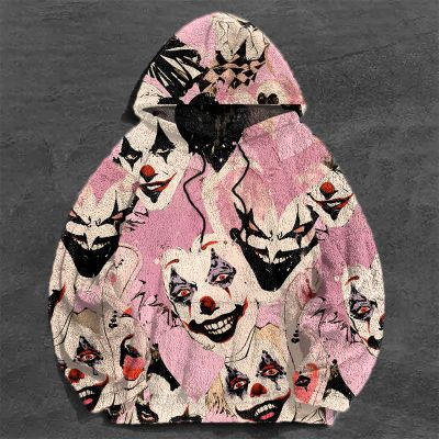 Halloween Graffiti Flannel Hoodie