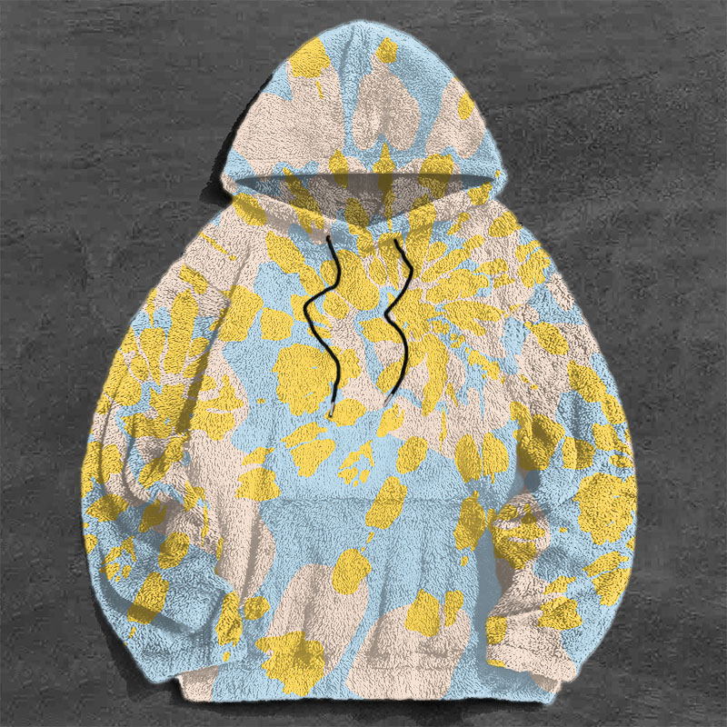 Tessellated Graffiti Flannel Hoodie