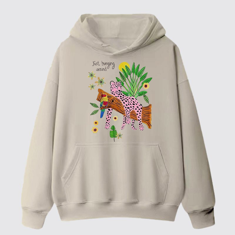 Unisex Printed Cotton Hoodie