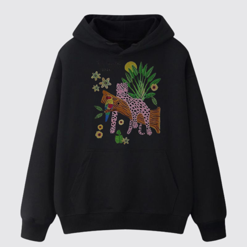 Unisex Printed Cotton Hoodie