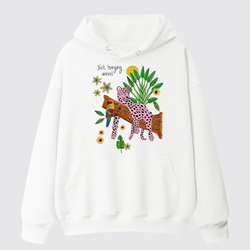 Unisex Printed Cotton Hoodie