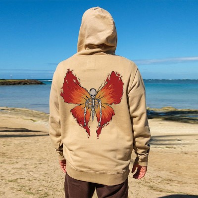 Unisex Butterfly Skull Hoodie