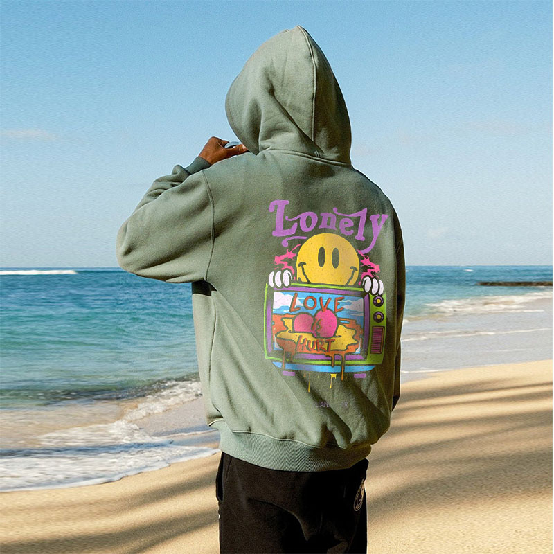 Unisex Smiley Graffiti Hoodie