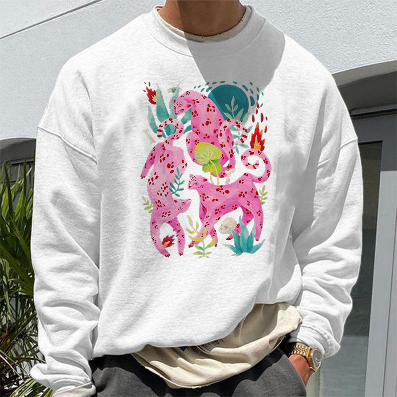 Unisex Cartoon Print Sweatshirt