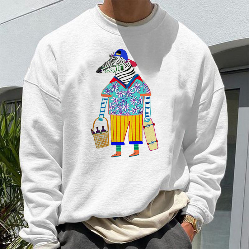 Unisex Cartoon Print Sweatshirt