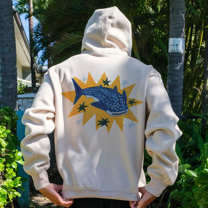 Ocean Element Graffiti Hoodie