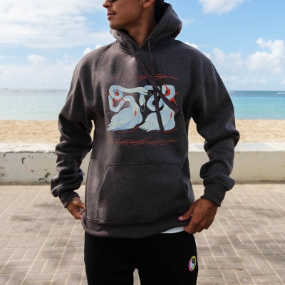 Swan Graffiti Hoodie