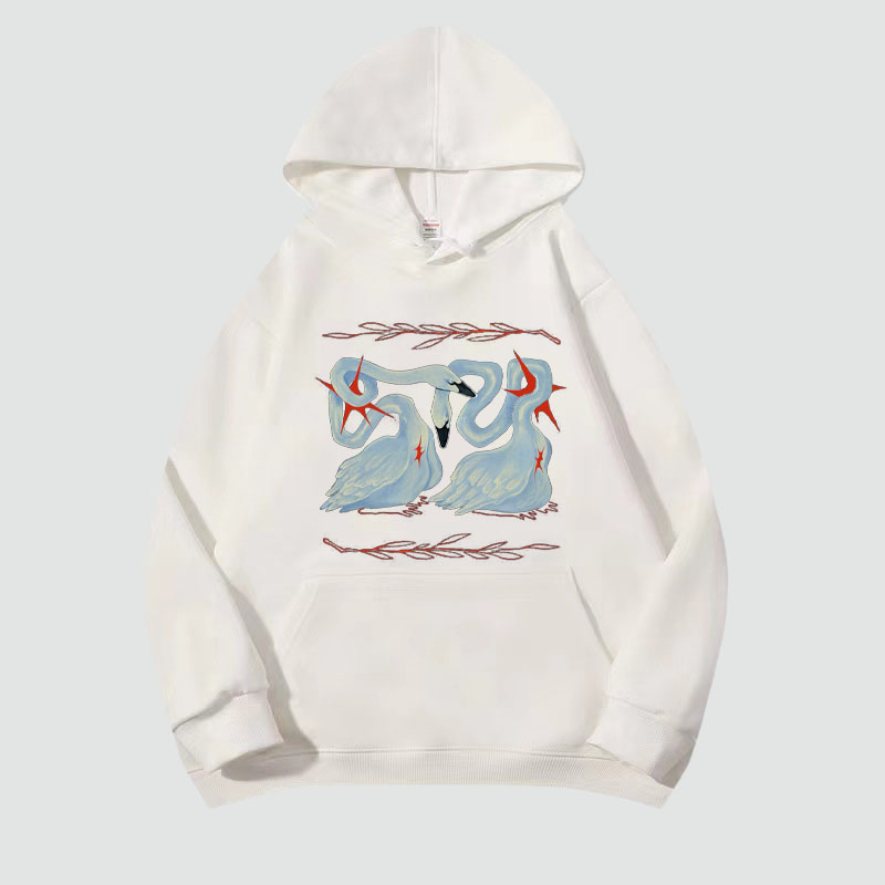 Swan Graffiti Hoodie