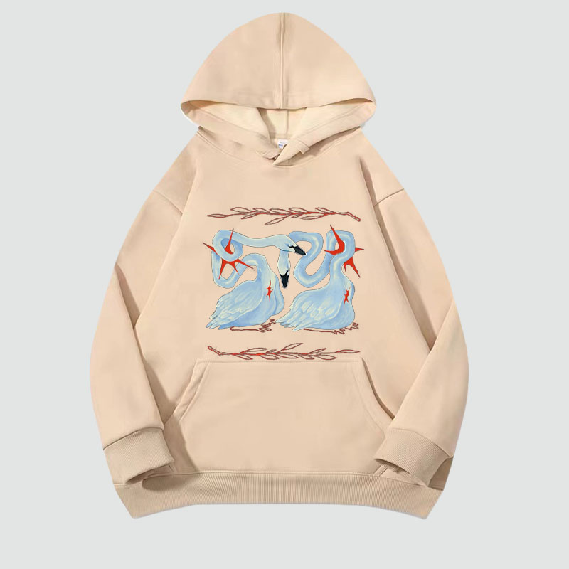 Swan Graffiti Hoodie