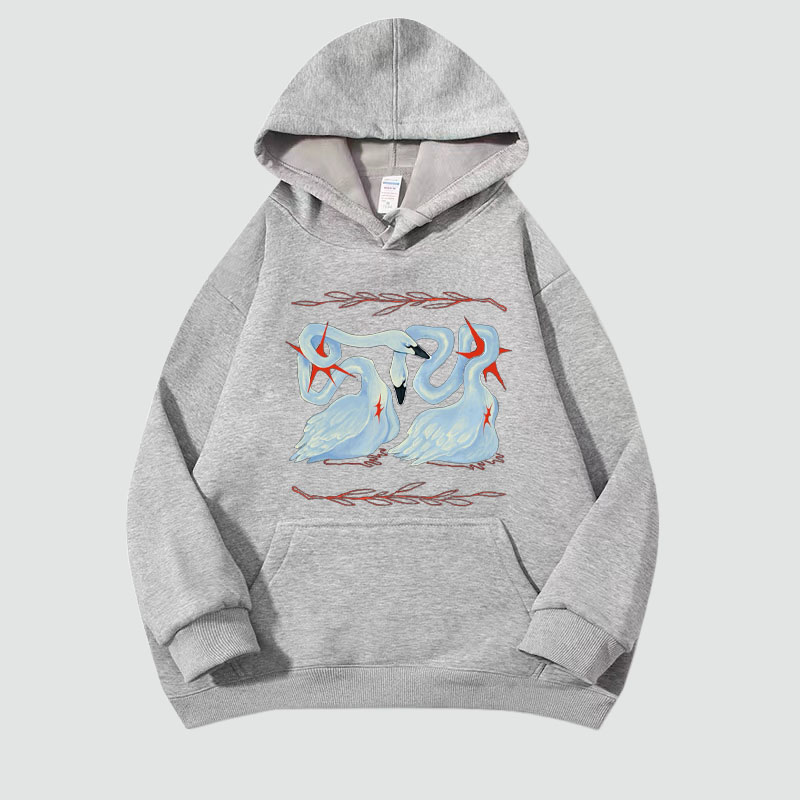 Swan Graffiti Hoodie