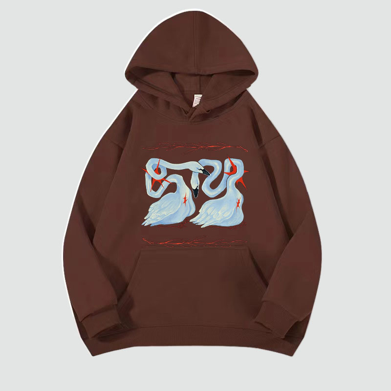 Swan Graffiti Hoodie