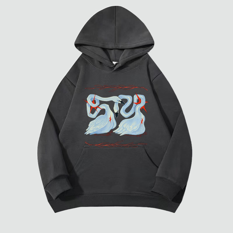 Swan Graffiti Hoodie