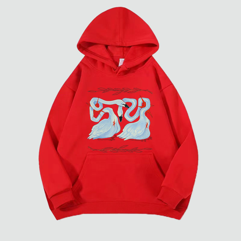 Swan Graffiti Hoodie