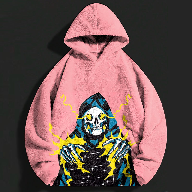 Magic Skull Flannel Hoodie